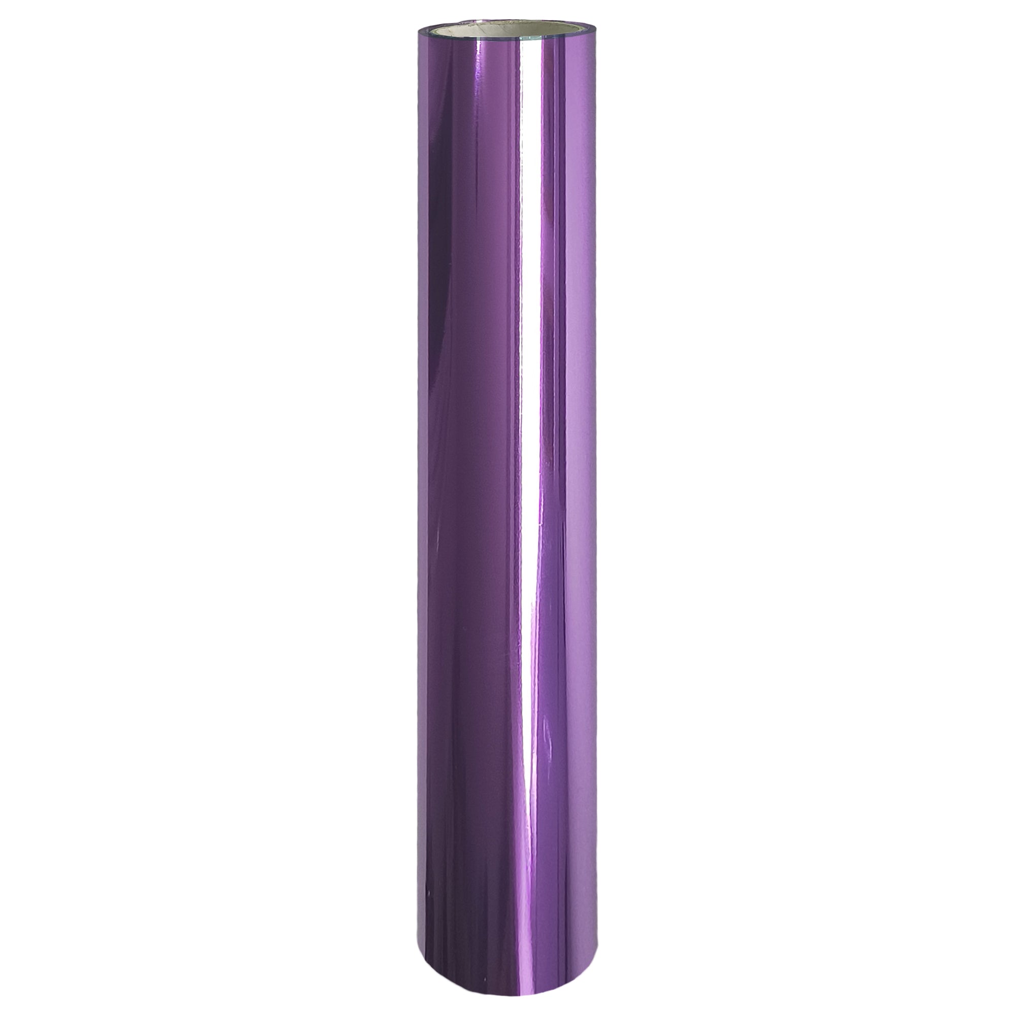 Lilac Metallic Toner Foil Roll 21 cm × 10 m – toner-reactive foil for laser prints and laminator foiling.
