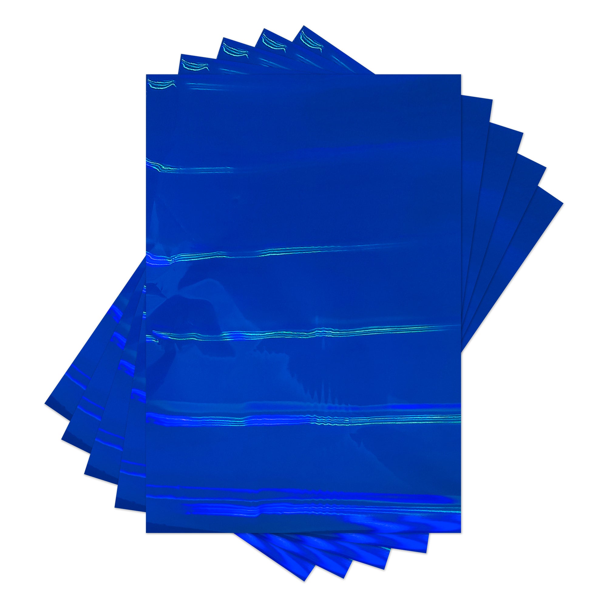Holographic Blue Stripe Toner Foil – A4 (50 Sheets)