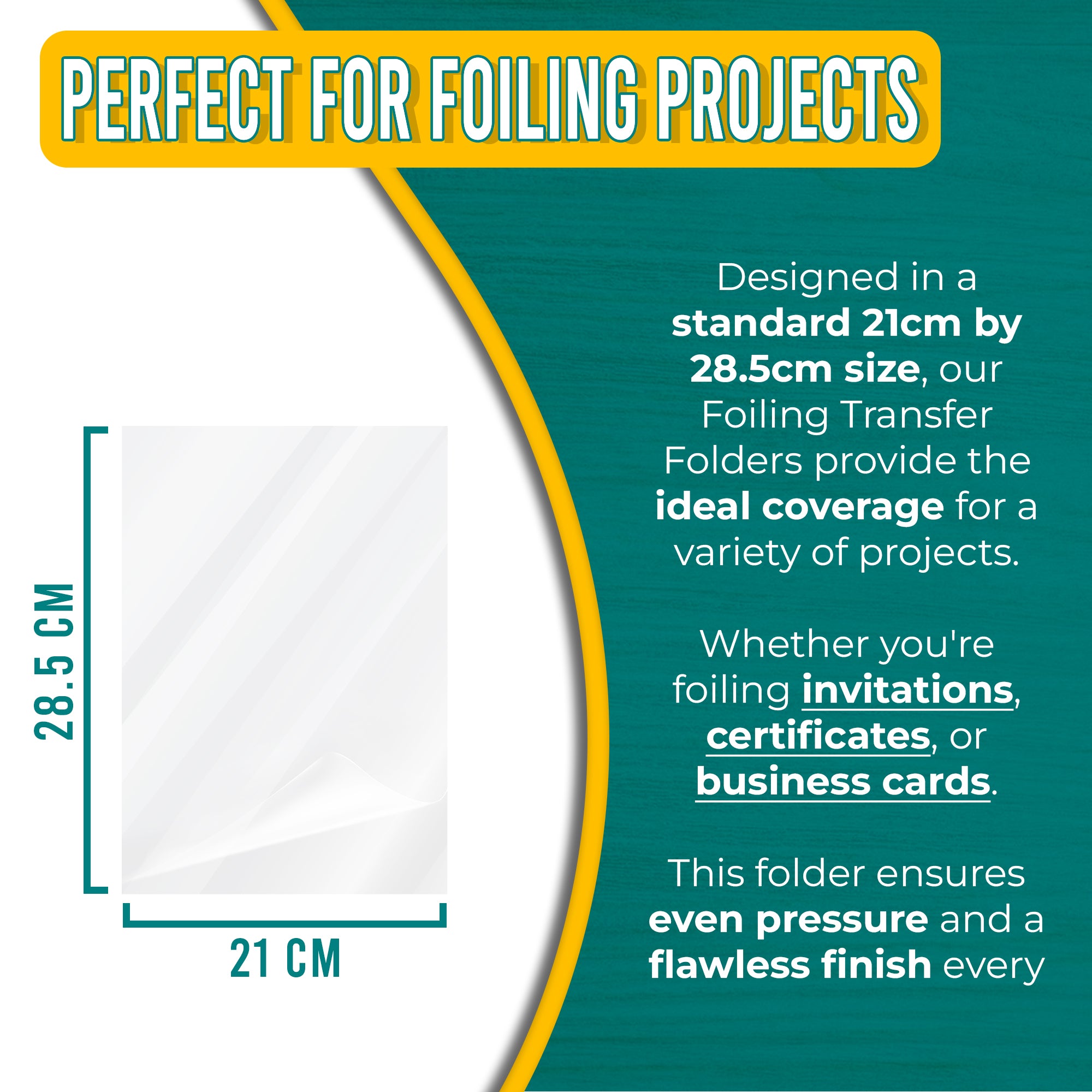 A4 Foiling Transfer Folders – Pack of 5