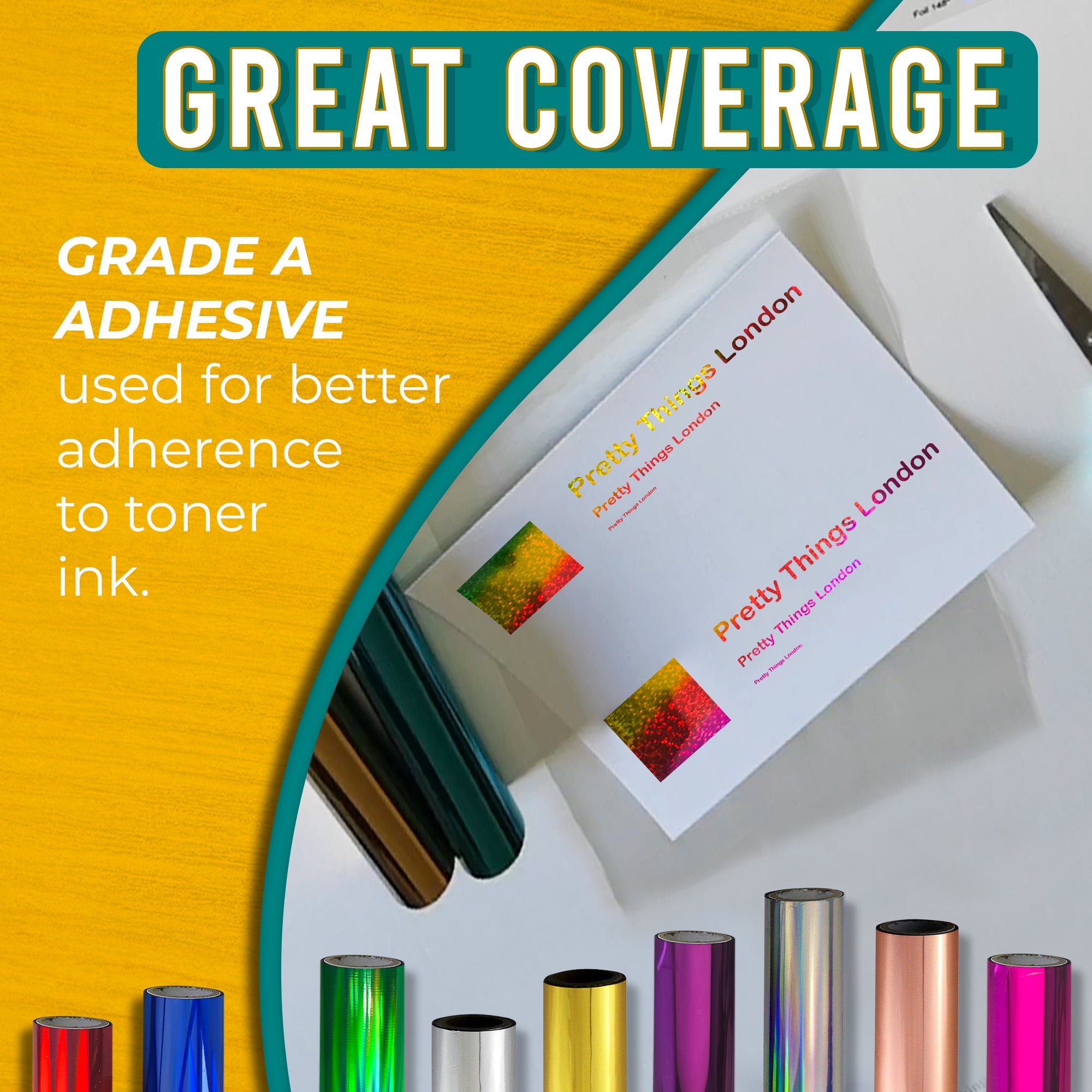 Rainbow Glitter Toner Foil | 11.5cm x 10m Roll