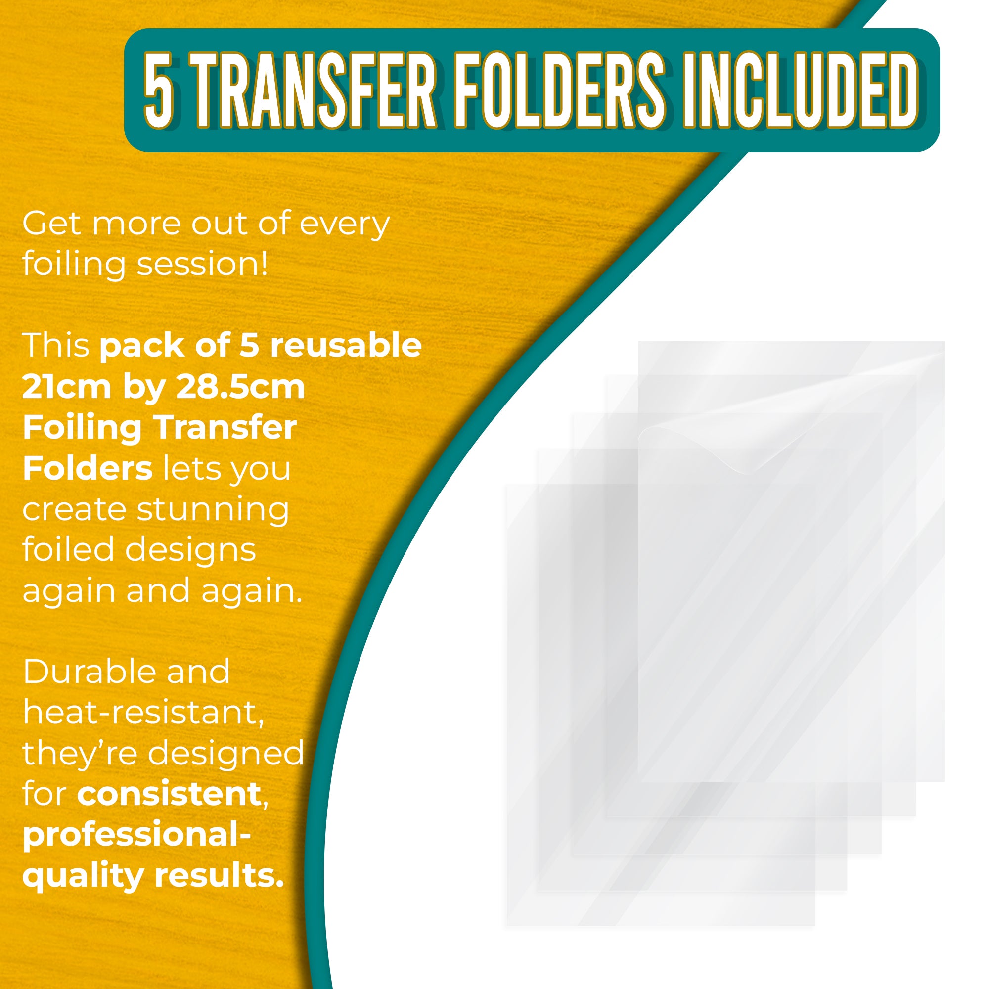 A4 Foiling Transfer Folders – Pack of 5