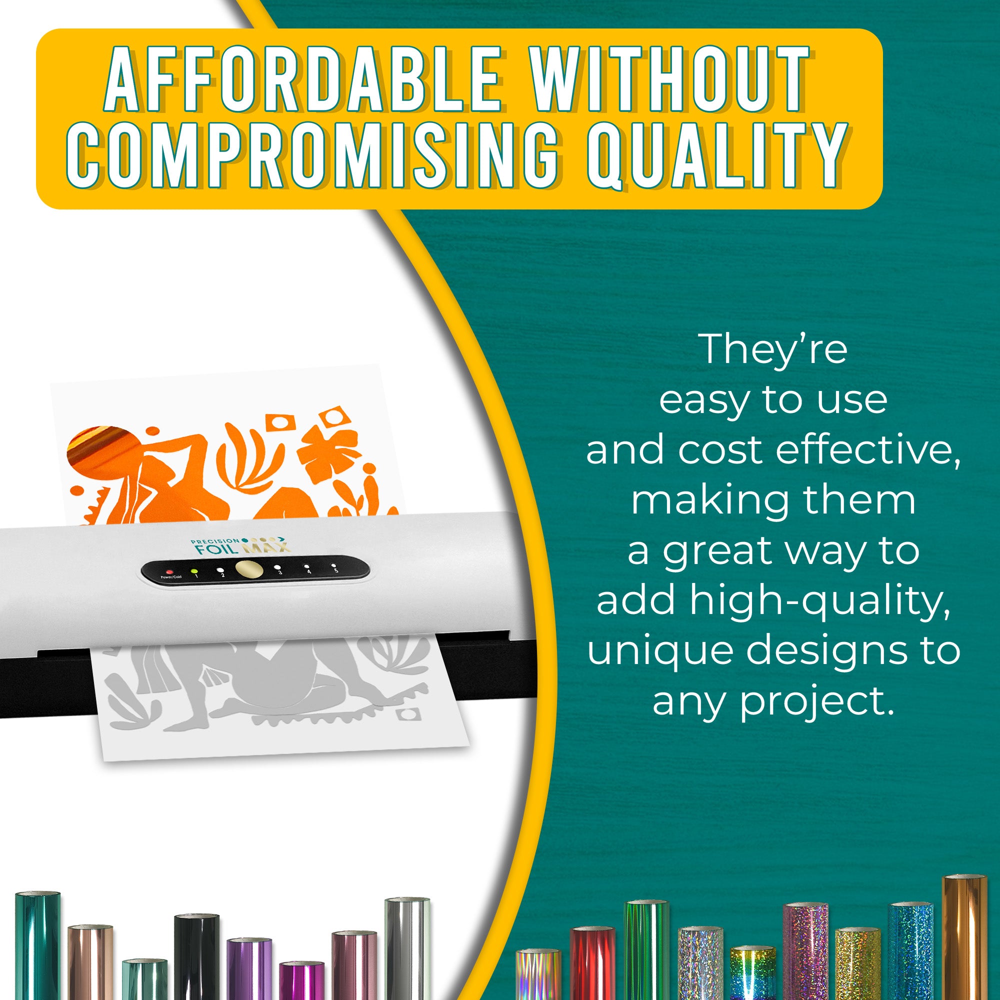 Metallic Orange Toner Foil | 21cm x 10m Roll