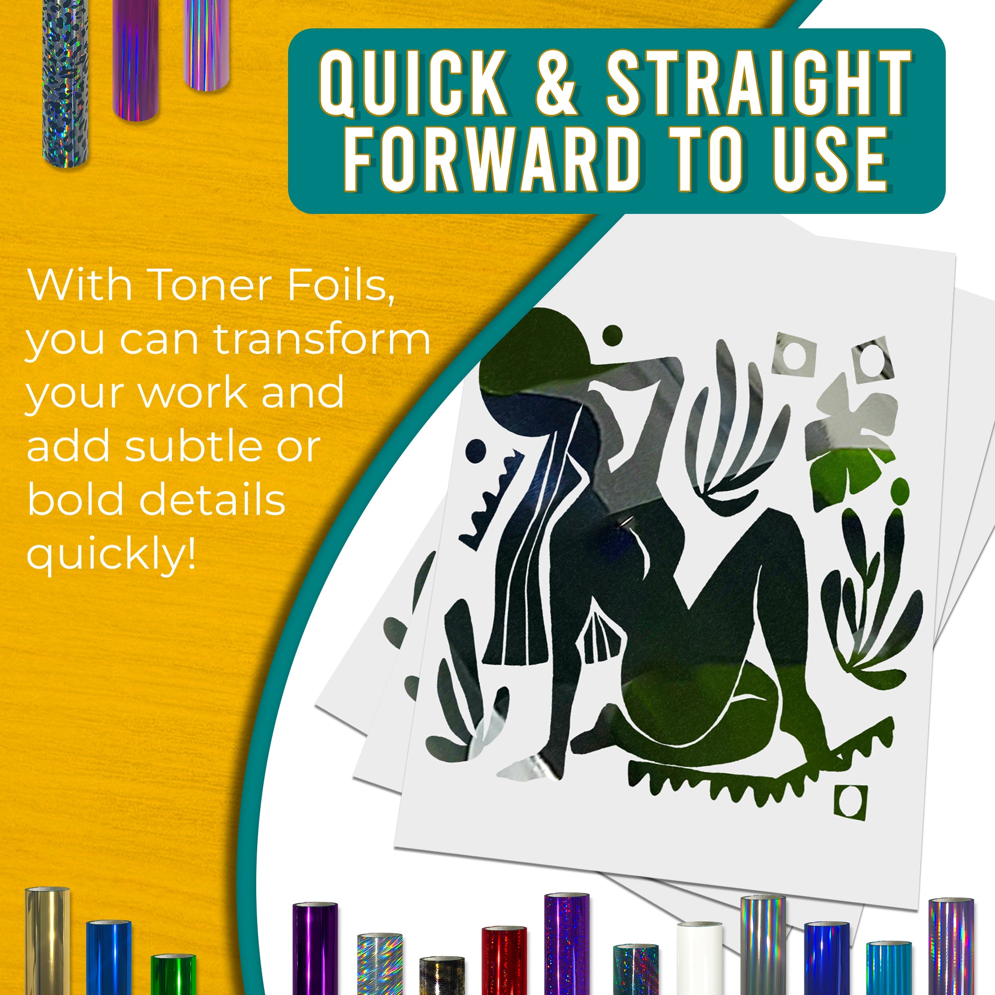 Metallic Camo Toner Foil | 21cm x 10m Roll