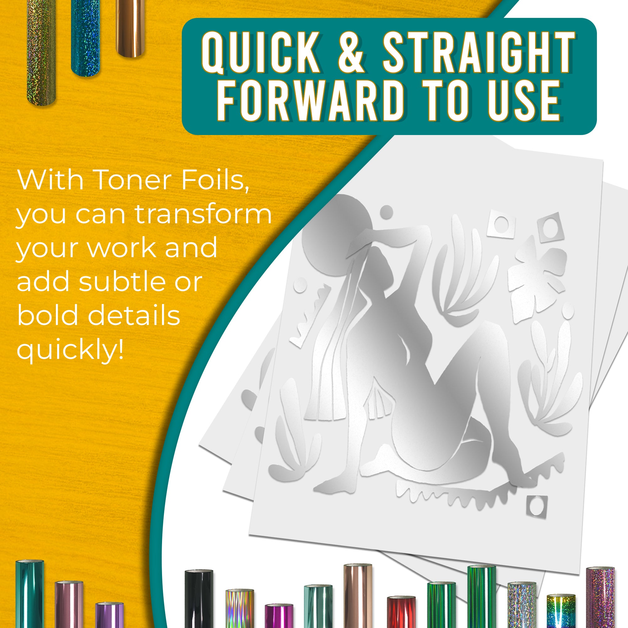 Silver Toner Foil | 21cm x 10m Roll