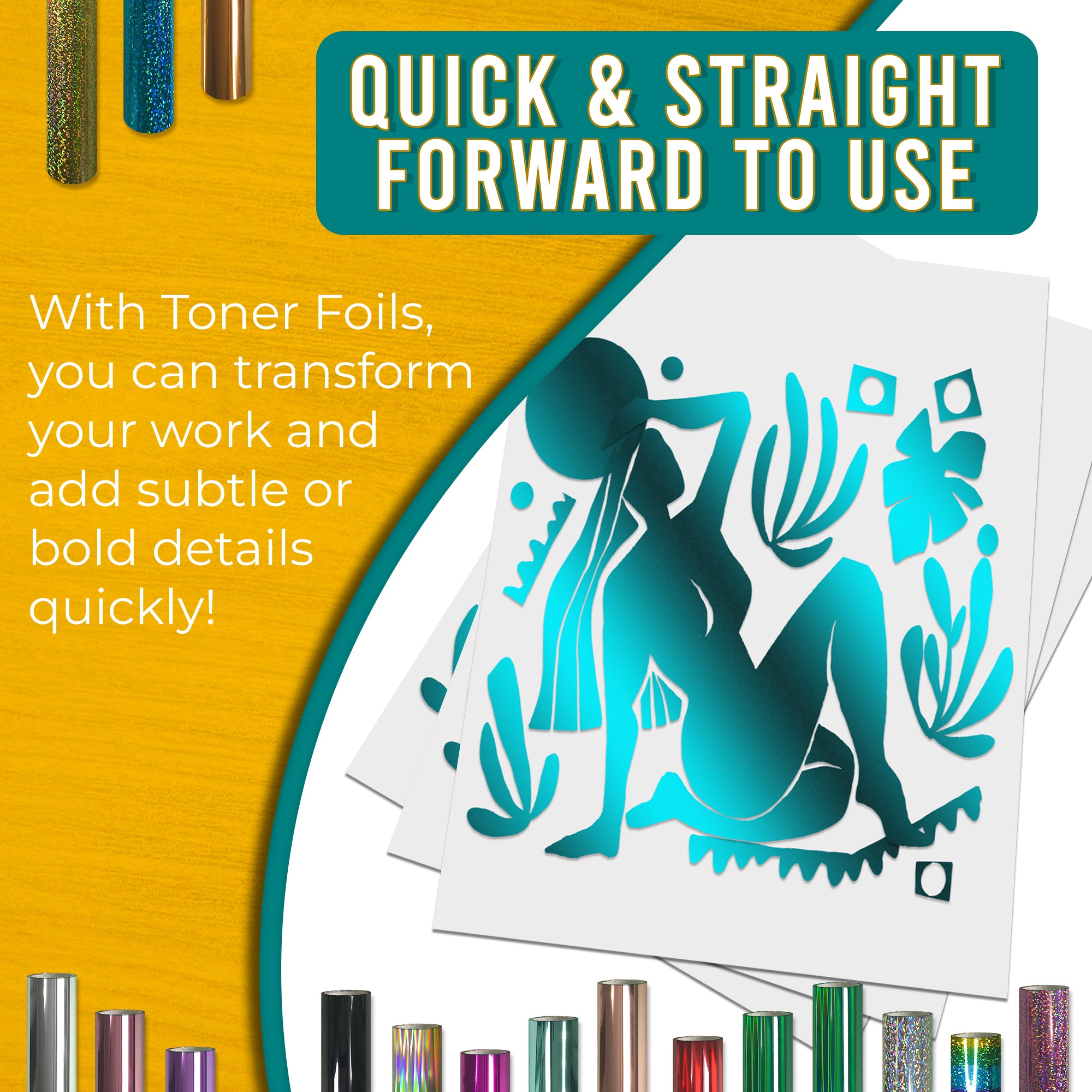 Teal Toner Foil | 21cm x 10m Roll