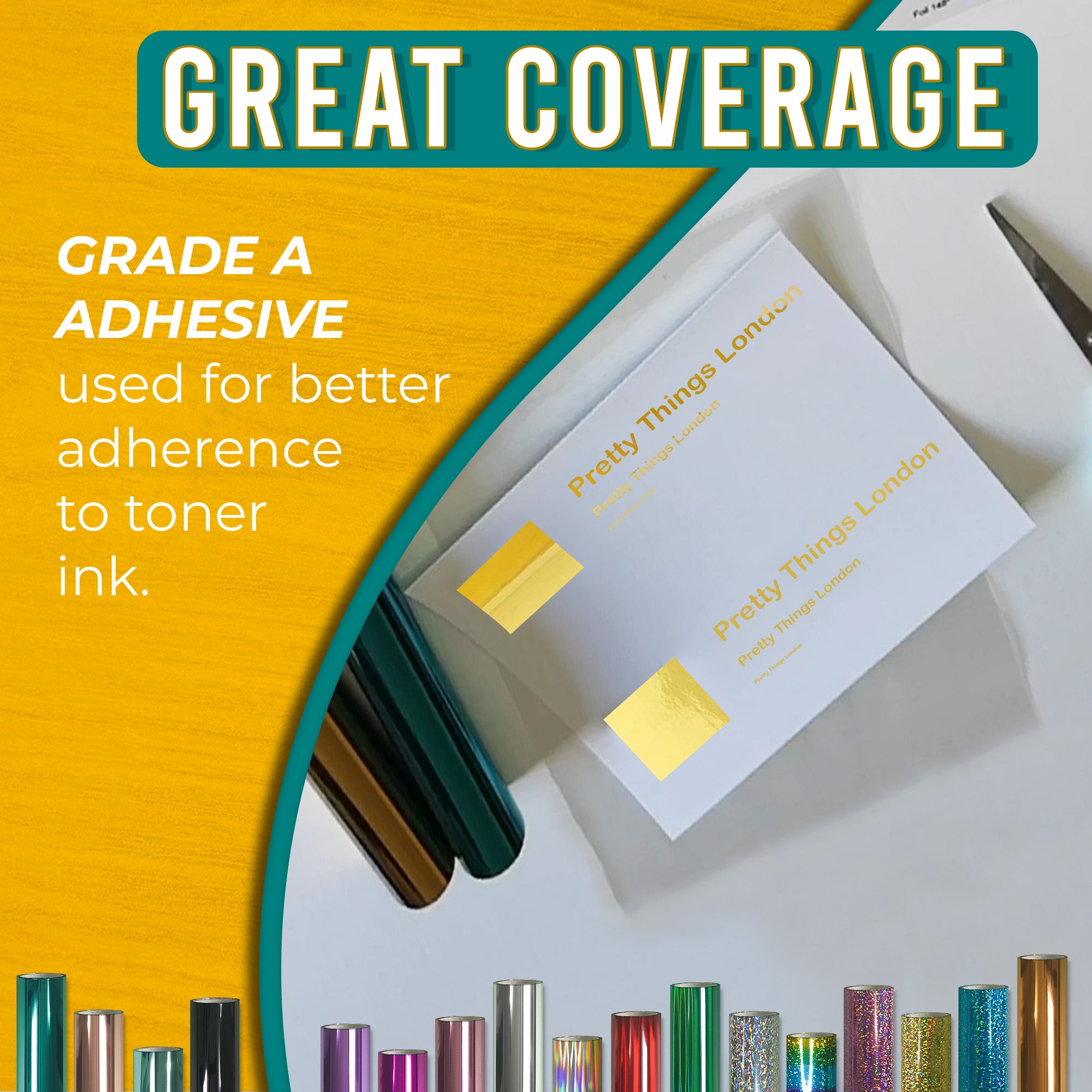Metallic Light Gold Toner Foil | 21cm x 120m Roll