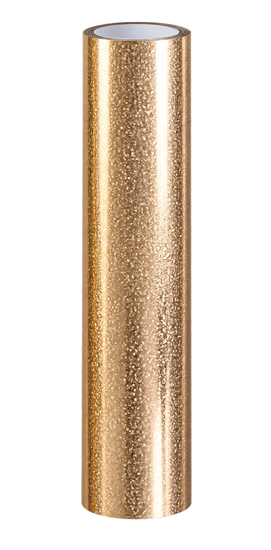 Droplet Champagne Gold toner foil roll with a soft champagne-gold finish and irregular droplet-style pattern
