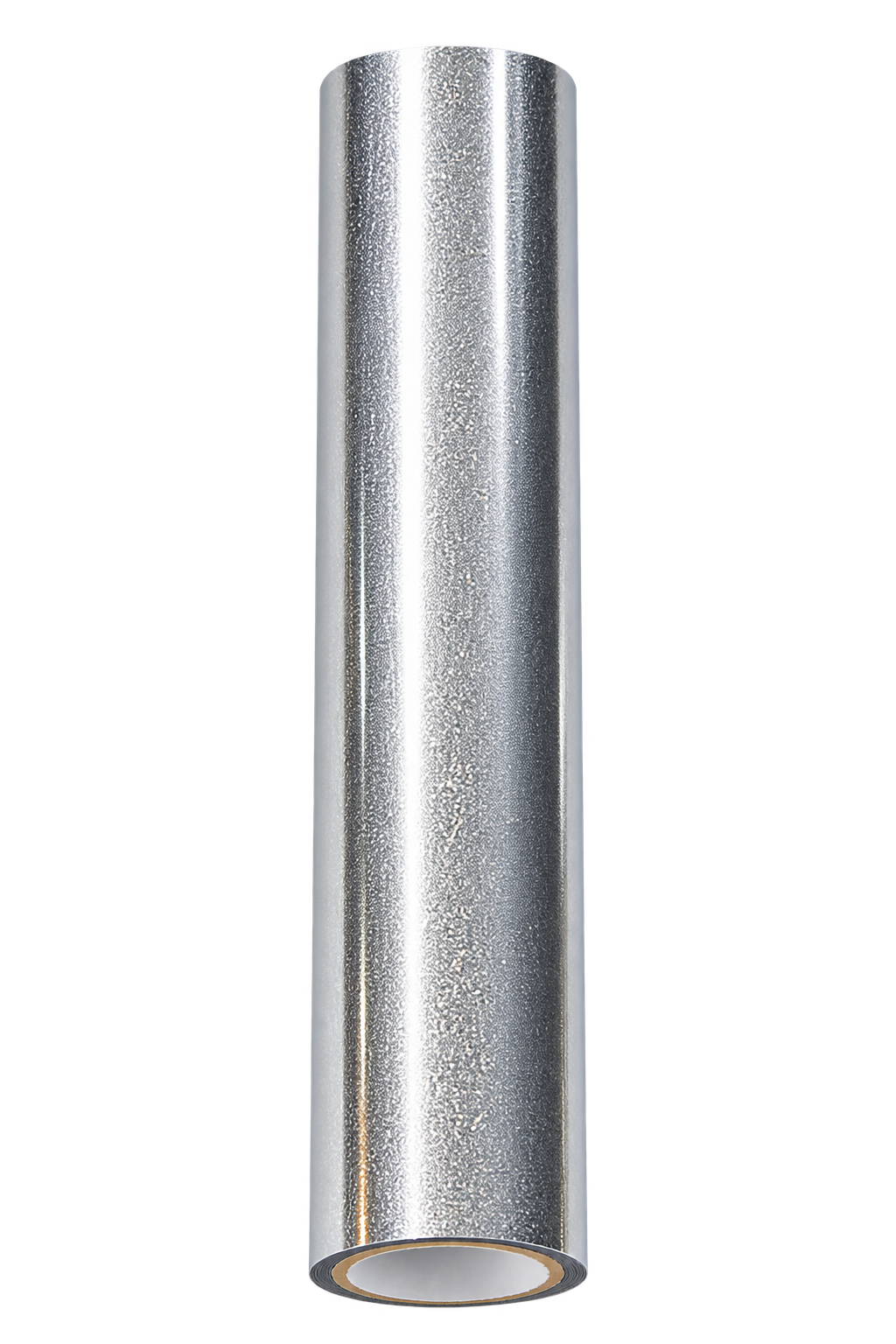 Glitz Satin Silver toner foil roll with fine silver-on-silver detailing and a smooth reflective finish