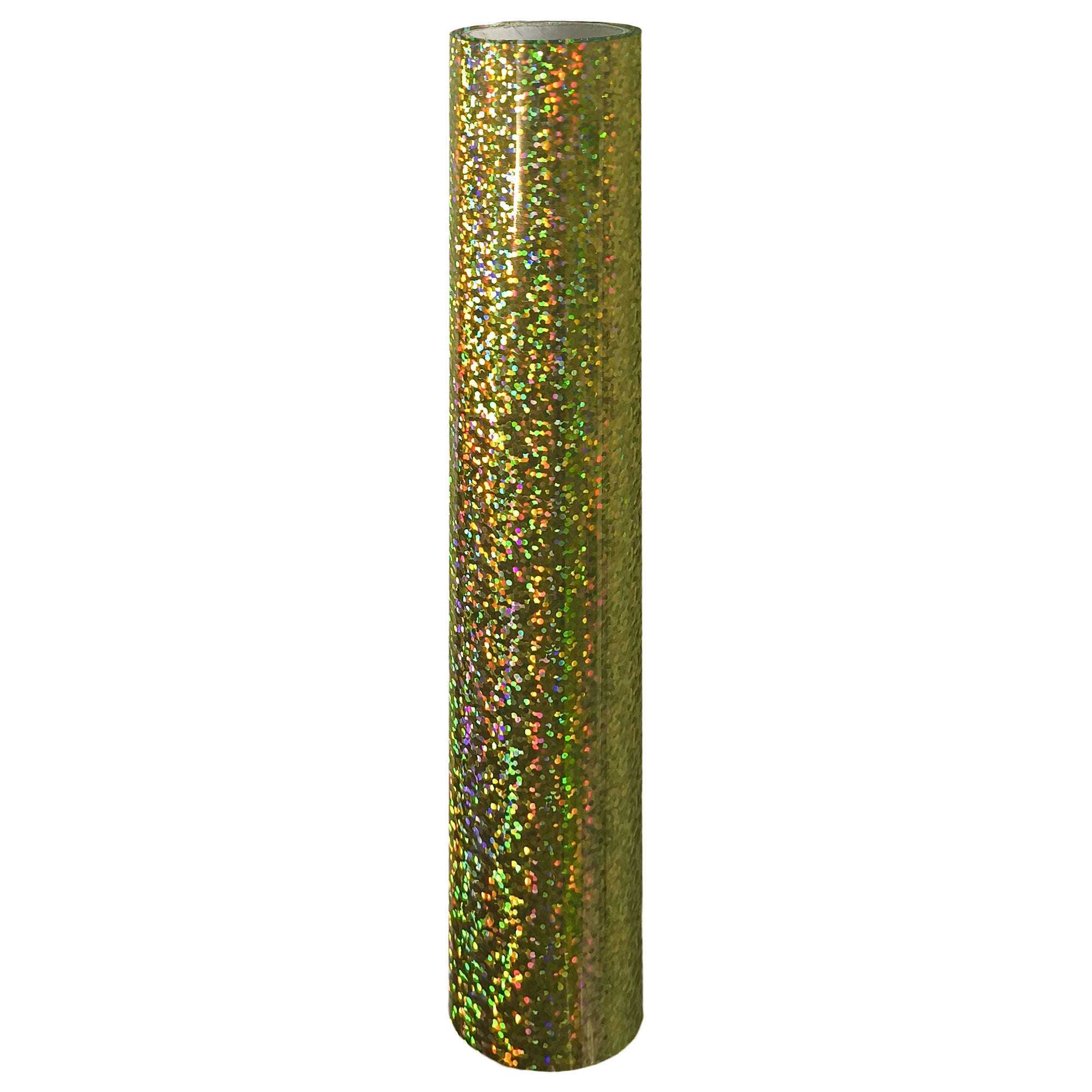 Gold glitter toner foil roll, 21 cm × 10 m, light-catching finish