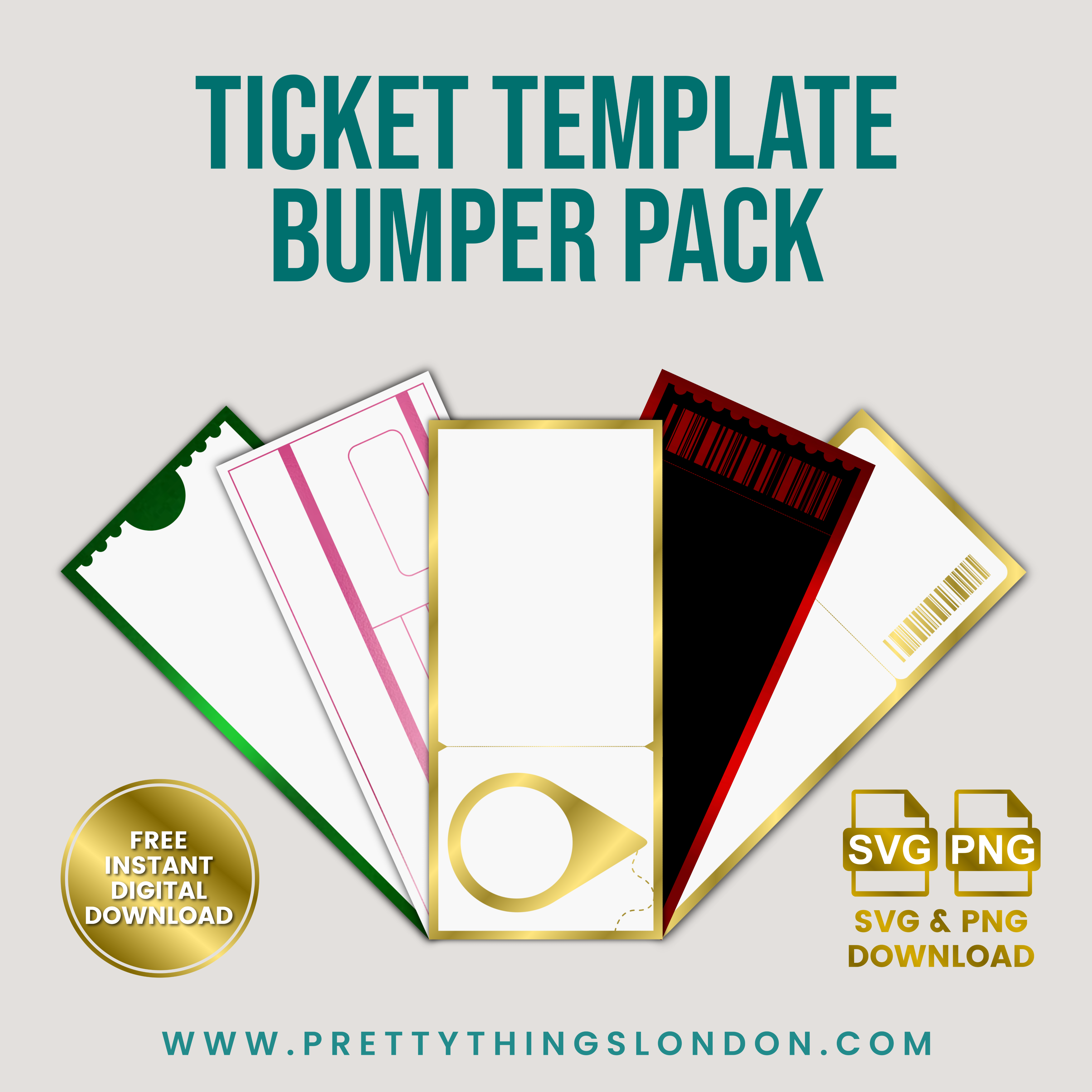 Ticket Template Bumper Pack