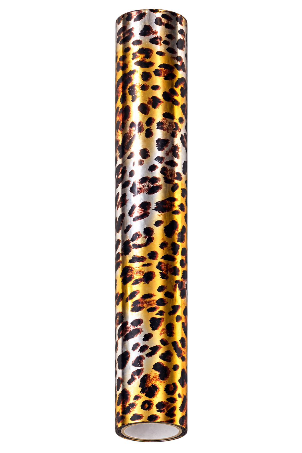 Metallic Leopard toner foil roll with a reflective gold-and-silver background and dark leopard print pattern