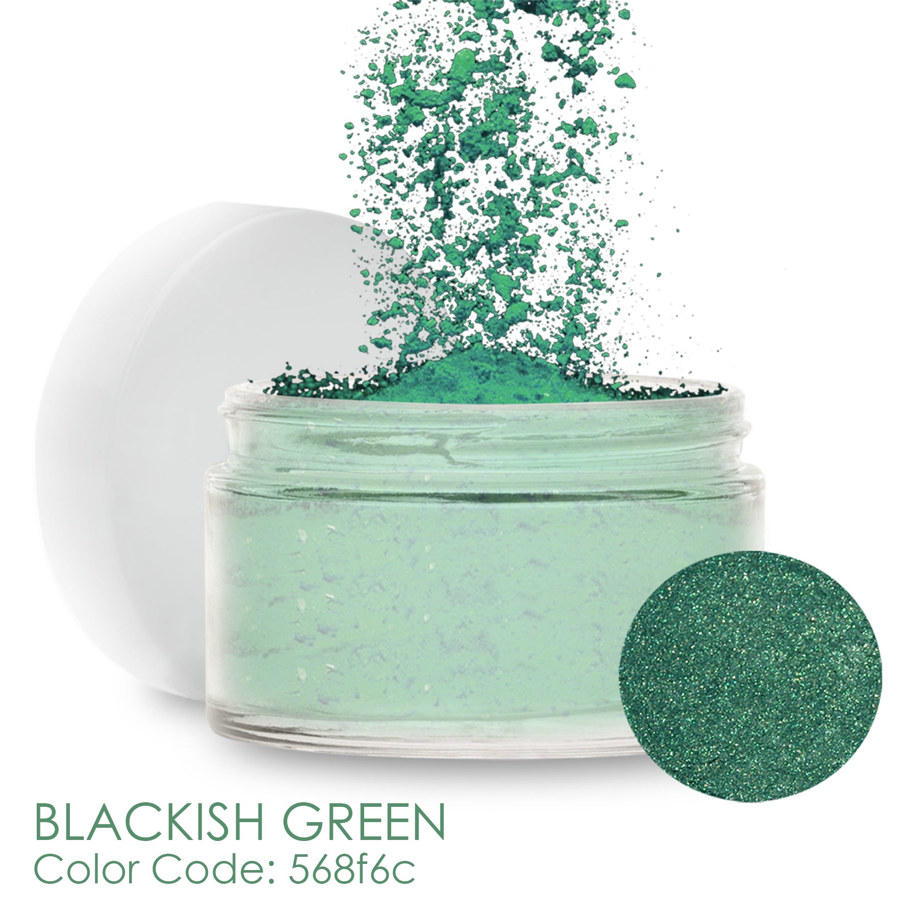Pearl Pigment Powder, Mica Powder, Blackish Green