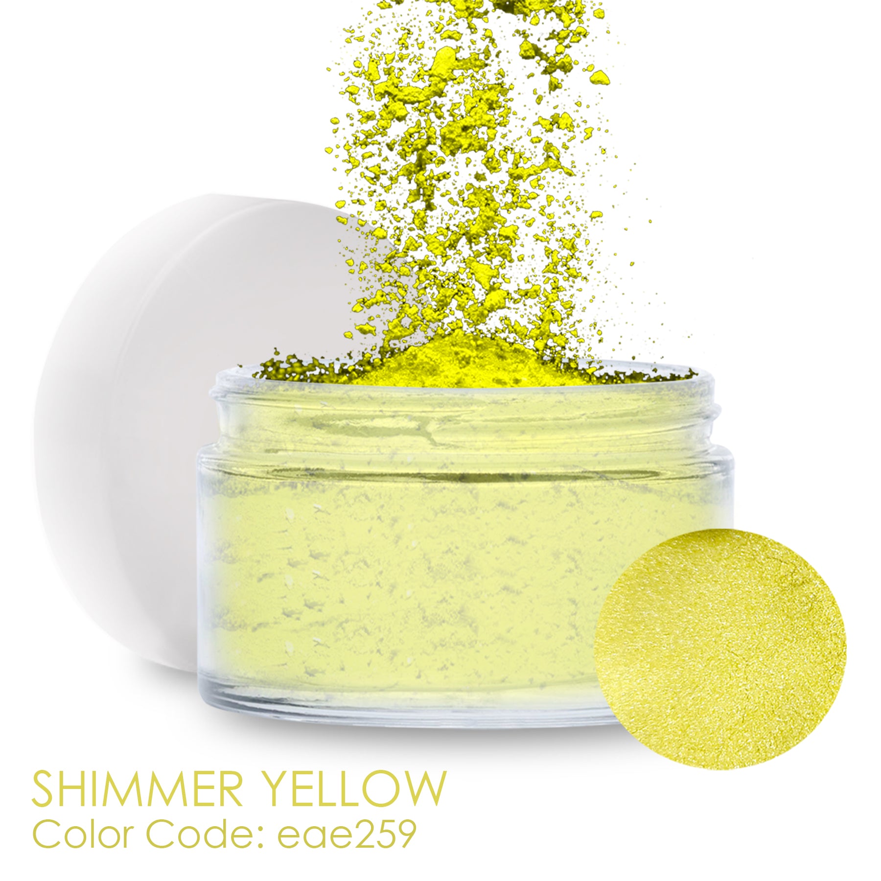 Yellow Glitter Epoxy Color Powder by Pigmently