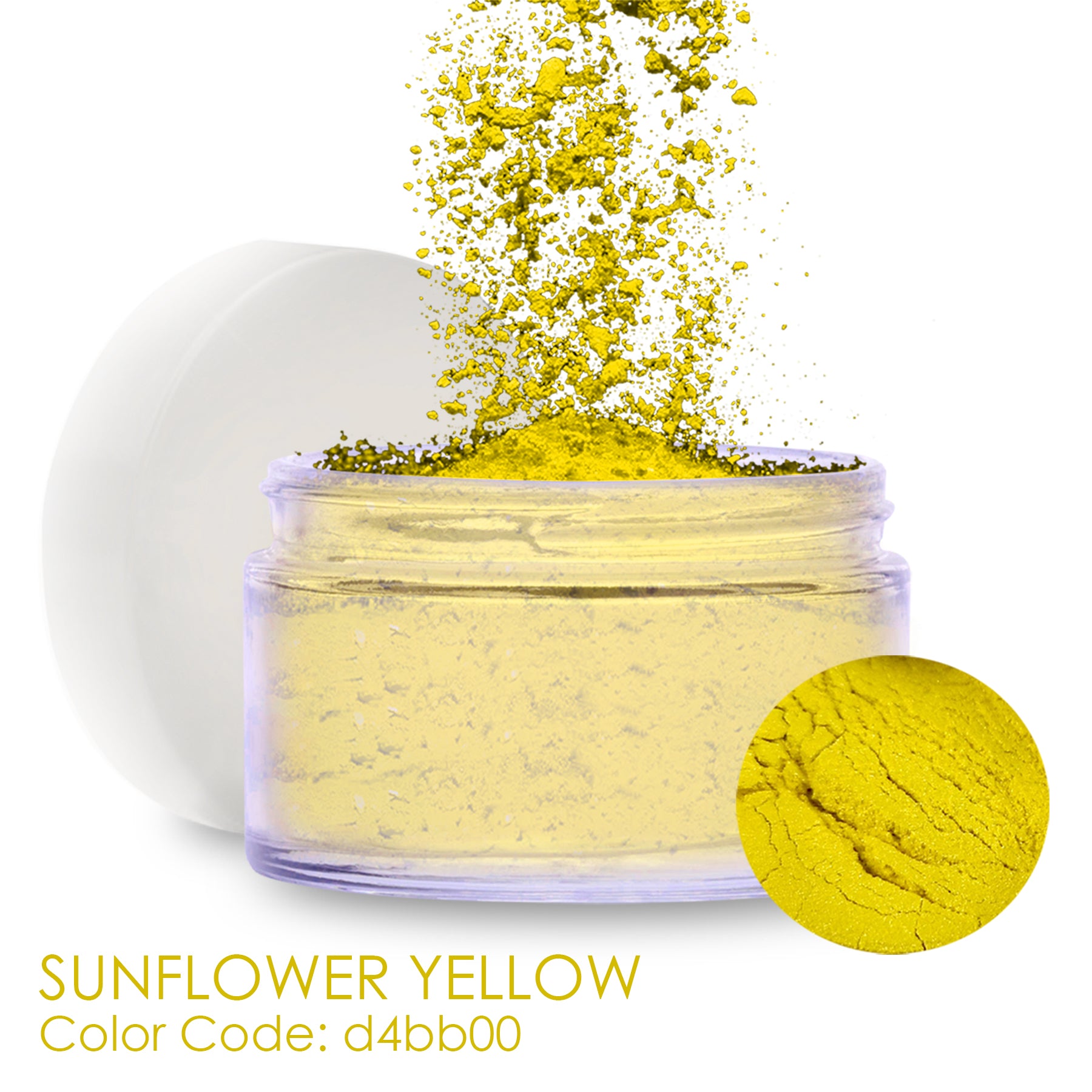 Pearl Pigment Powder, Mica Powder, Sunflower Yellow
