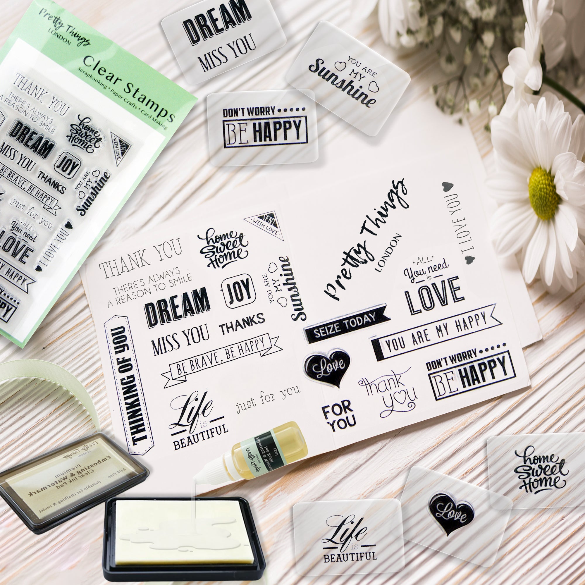 Clear Stamps by Pretty Things London