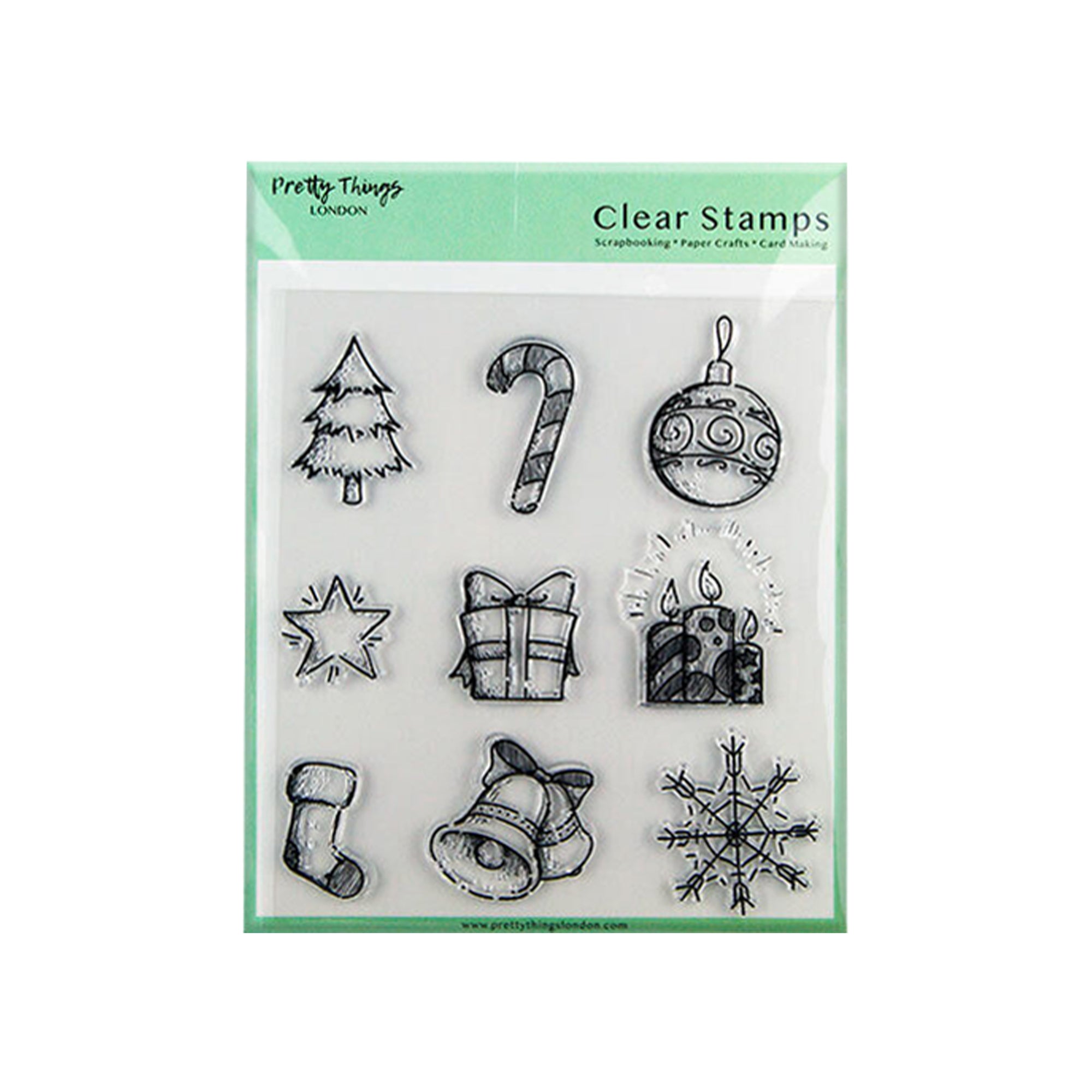 312Pcs. Of Clear Rubber outlet Stamps