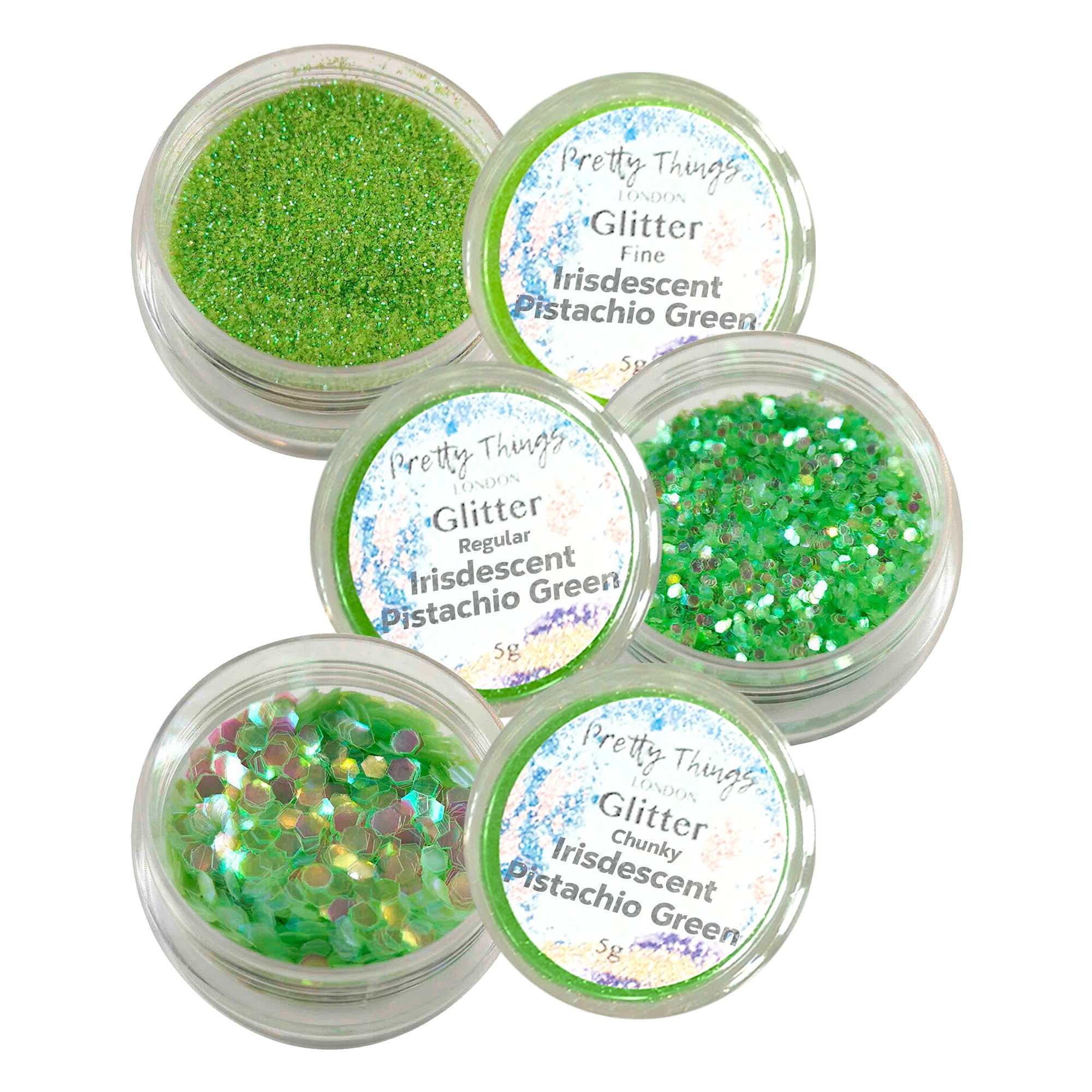 Glitter -  Pistachio Green (Iridescent Trio)