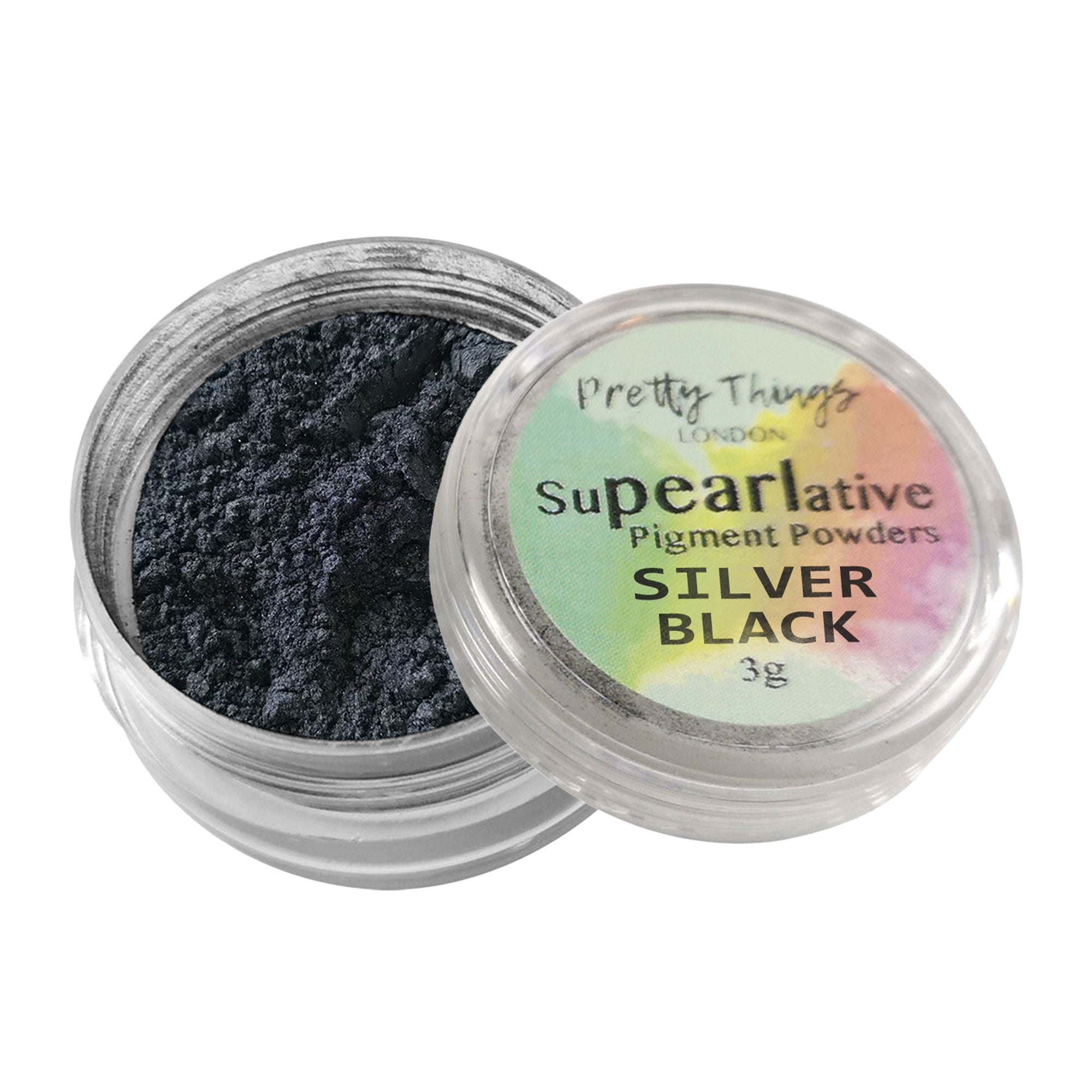 Experience the brilliance of Silver Black Pearl Pigment Powder. Ideal for vibrant, blendable finishes in makeup and crafts. Buy now!