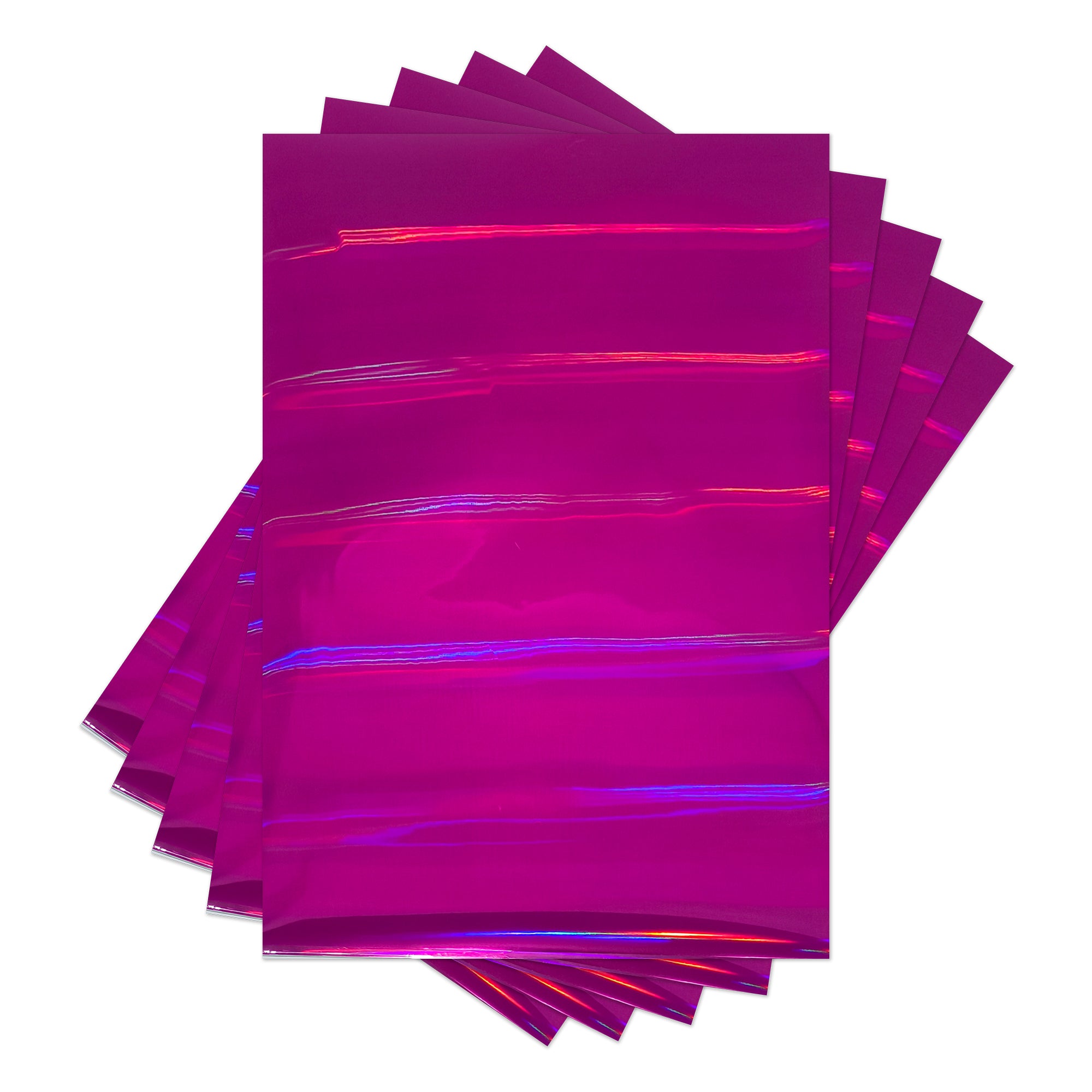 Holographic Pink Stripe Toner Foil – A4 (50 Sheets)
