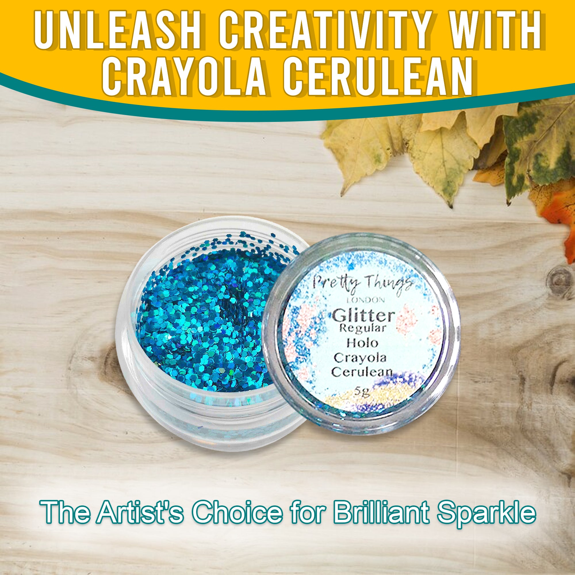 2.	Unleash Creativity with Crayola Curelean - Pretty Things London Regular Holographic Glitter