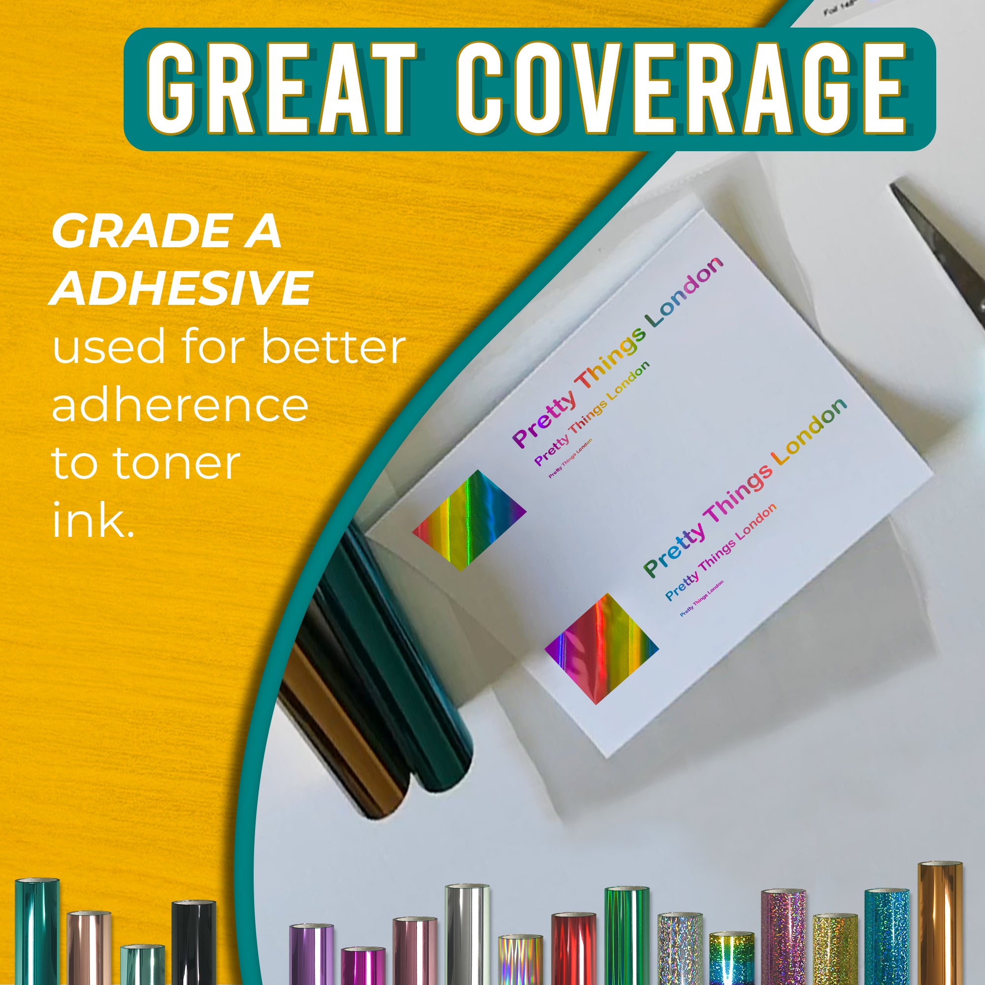 Holographic Rainbow Toner Foil | 21cm x 10m Roll