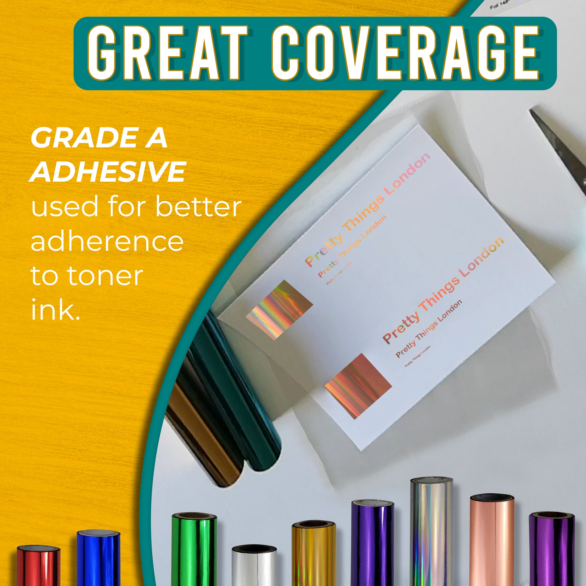 Toner Foil Roll - Holographic Rose Gold