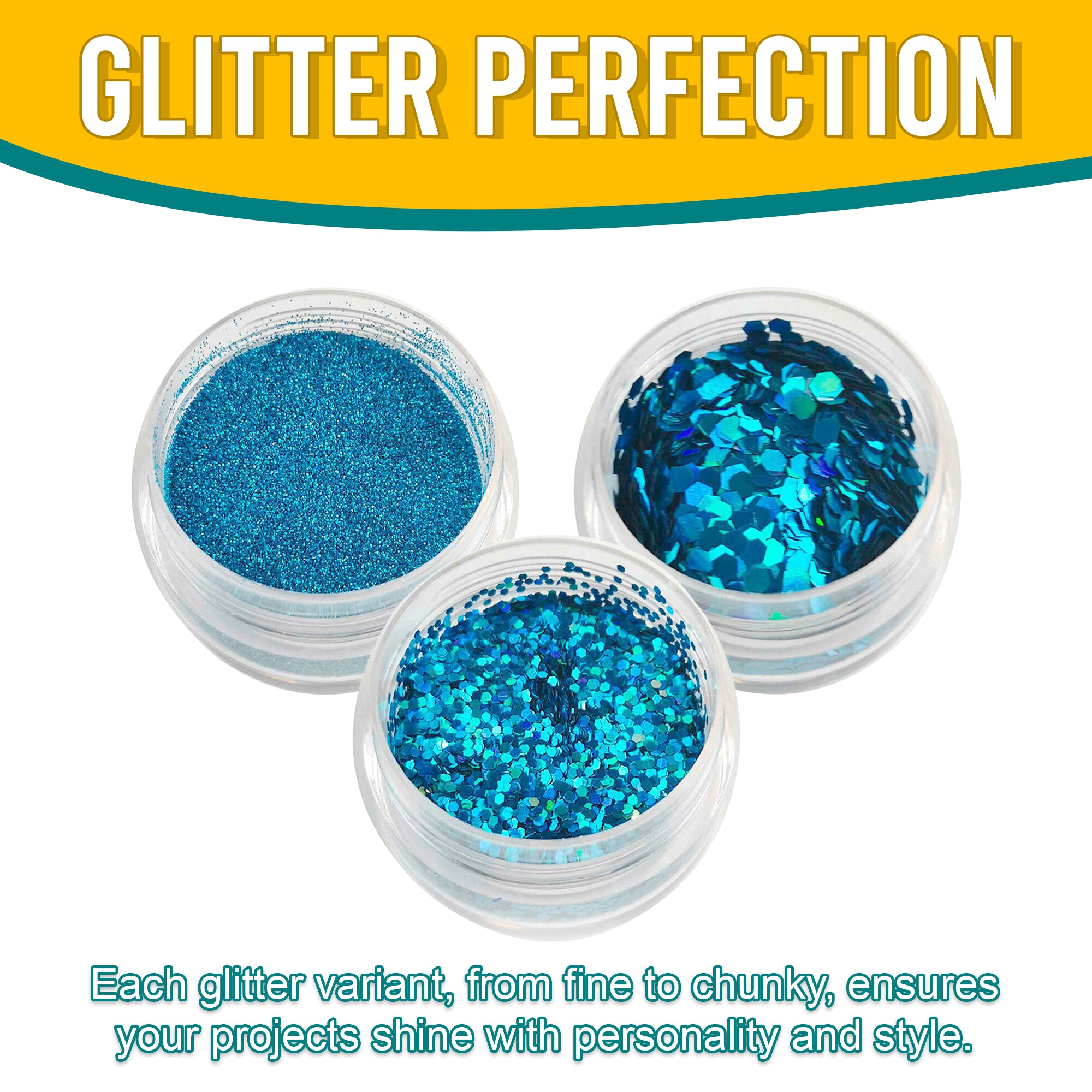 7.	Versatility in Use - Each Crayola Curelean Glitter Variant Adds Flair and Style to Projects