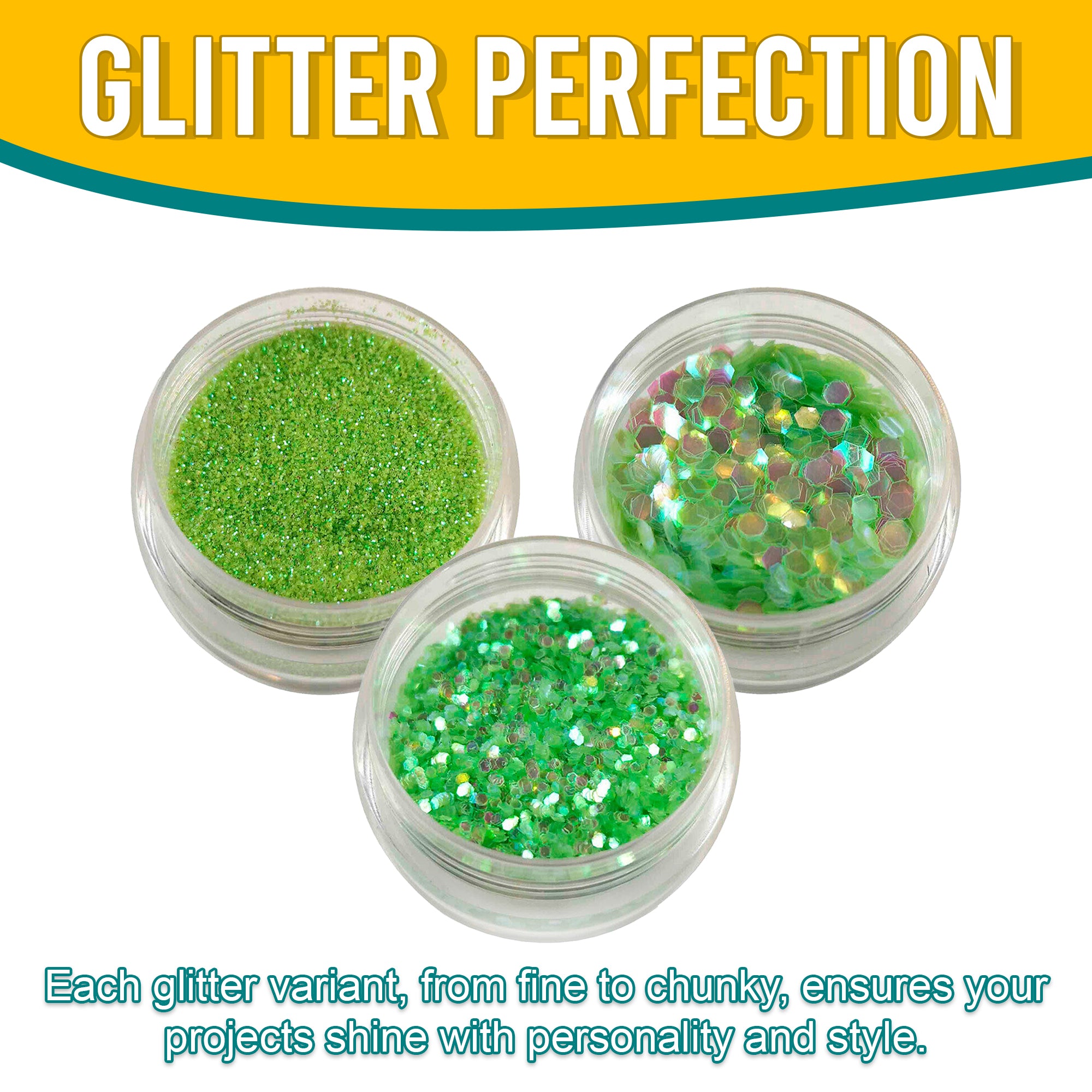 Glitter -  Pistachio Green (Iridescent Trio)