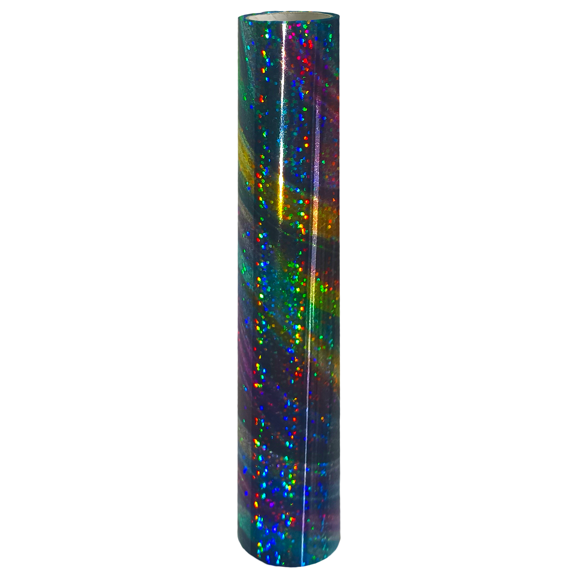 Cosmic Glitter toner foil roll, 21 cm × 10 m, prismatic starlight finish.