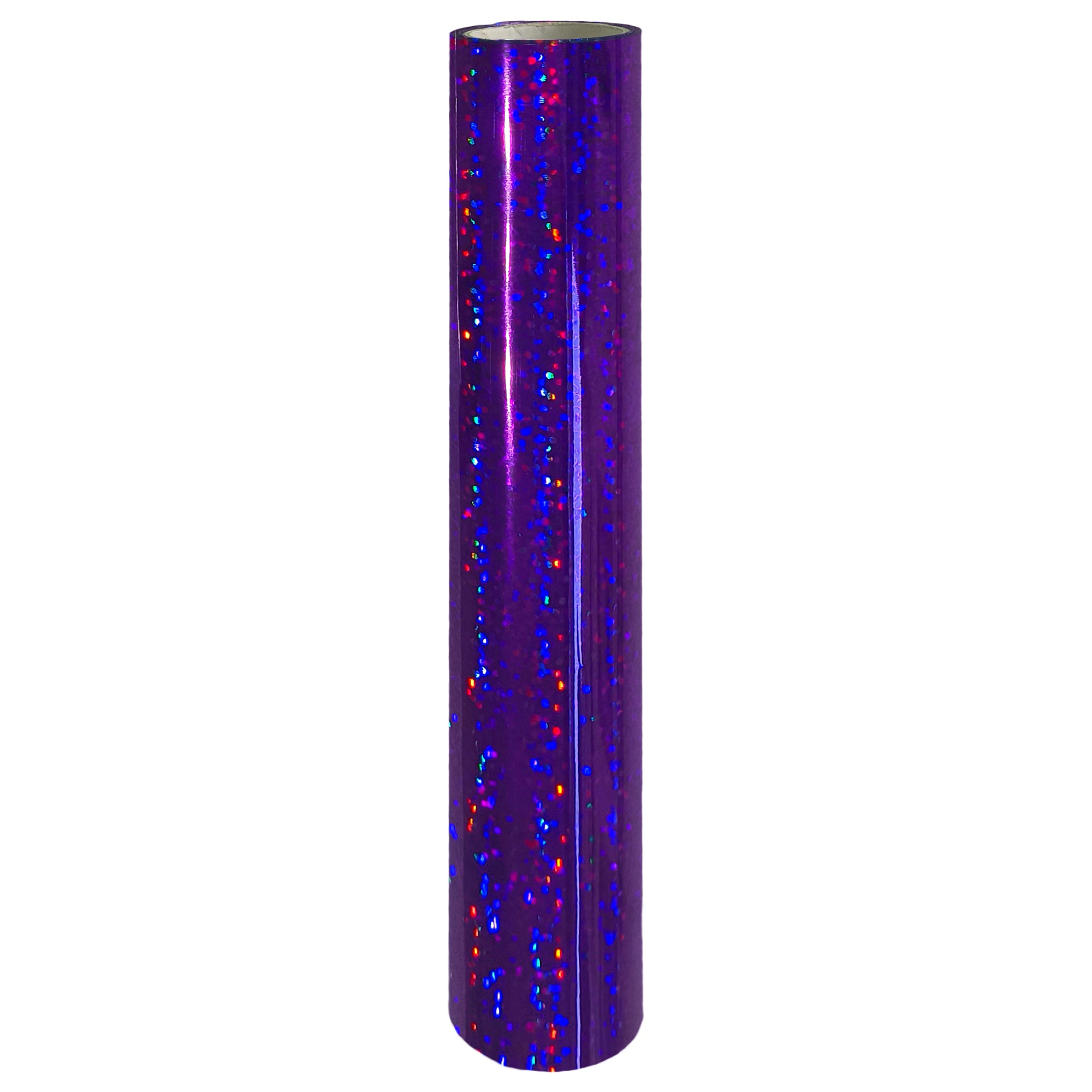 Glitter Purple Toner Foil Roll 21cm × 10m – Pretty Things London reactive foil for laser prints & laminator foiling.