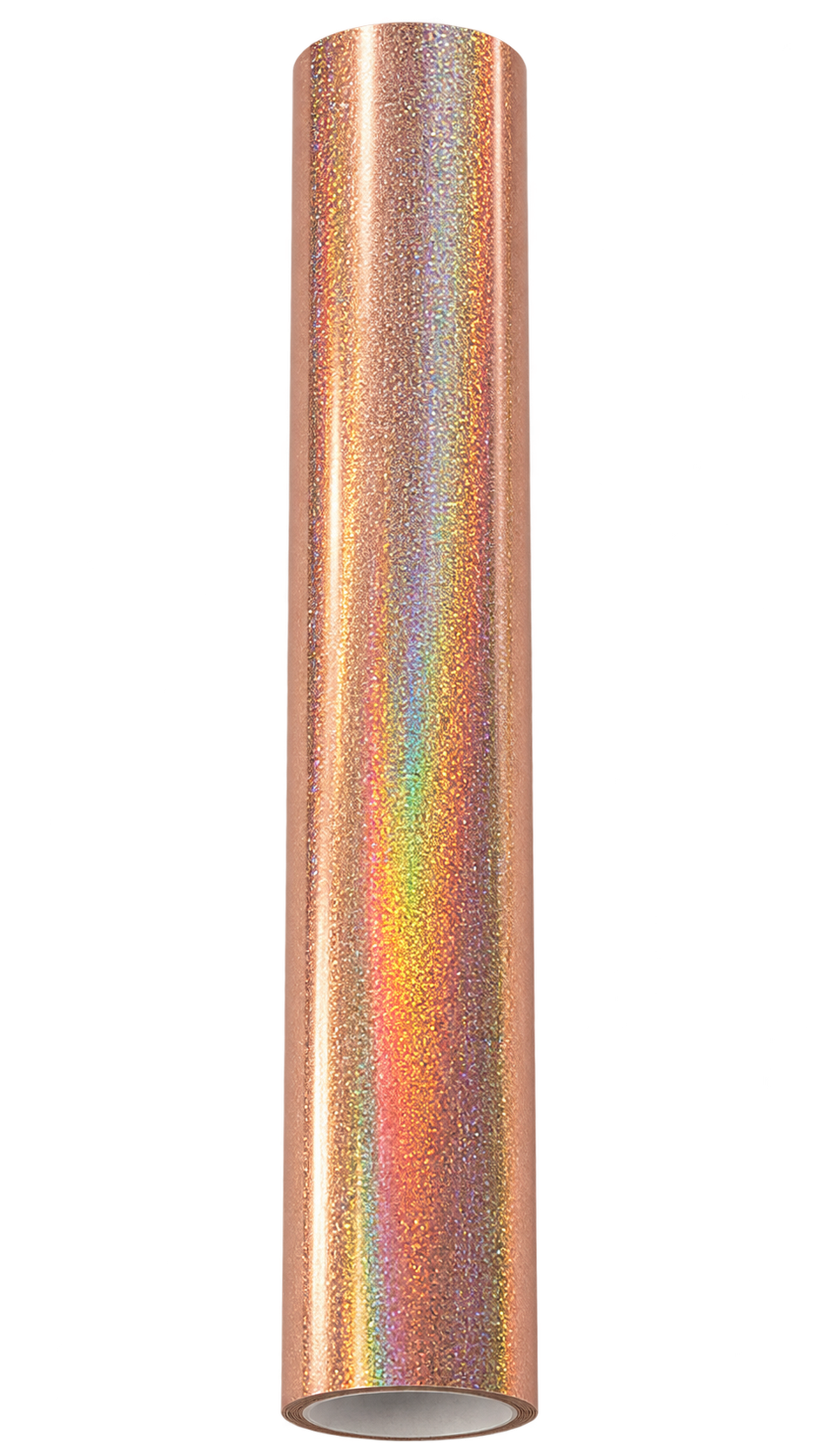 Glitz Rose Gold toner foil roll with a warm rose-gold colour and fine sparkling pattern.