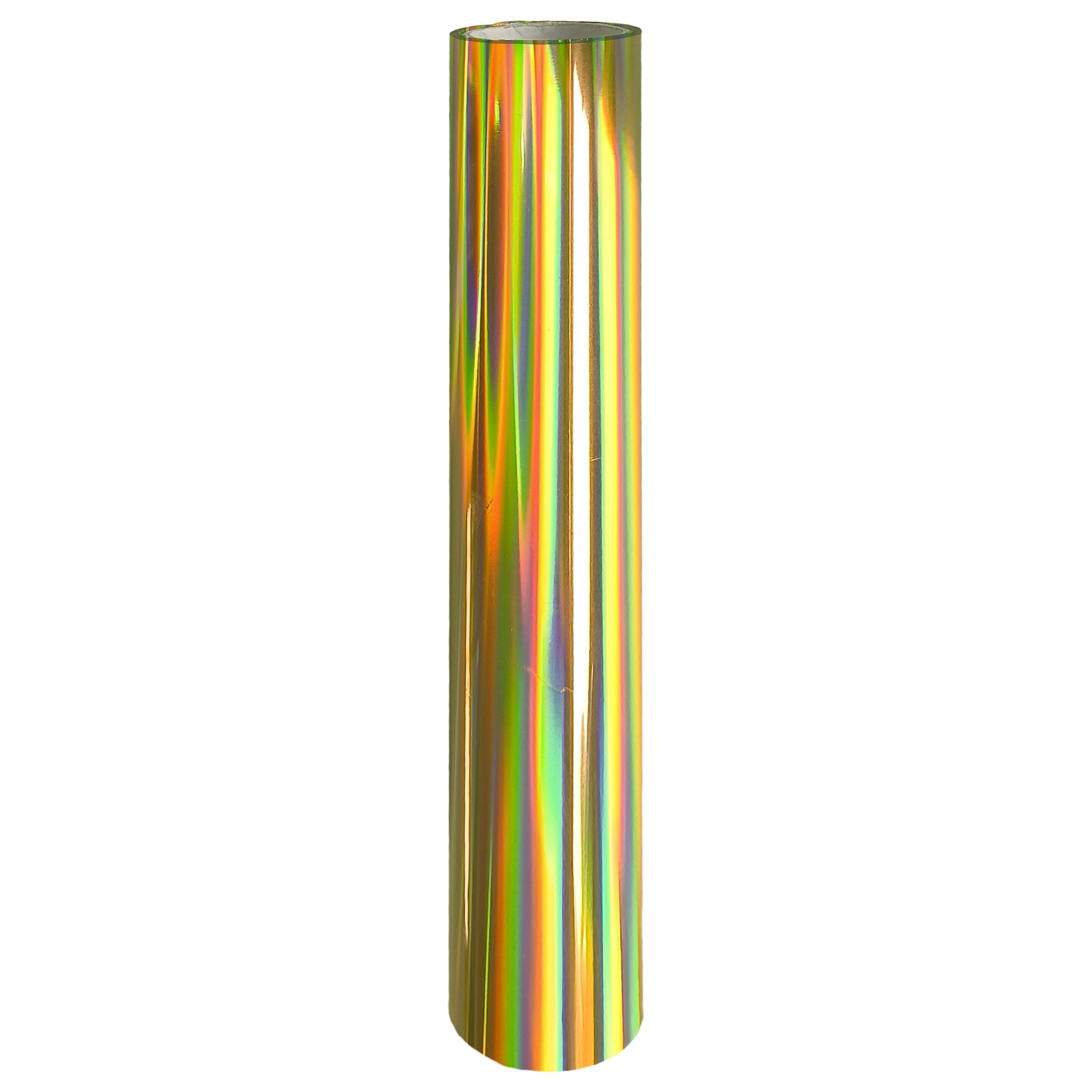 Holographic Gold Toner Foil Roll 21cm × 10m – Pretty Things London reactive foil for laser prints & laminator foiling.