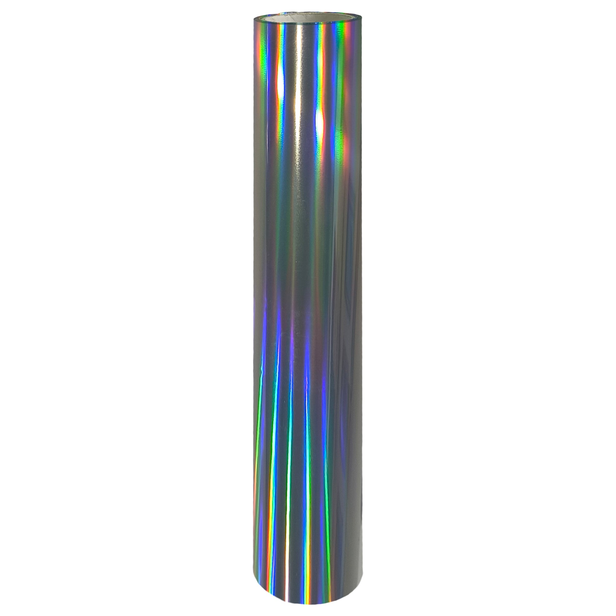 Holographic Silver Toner Foil Roll 21cm × 10m – Pretty Things London reactive foil for laser prints & laminator foiling.