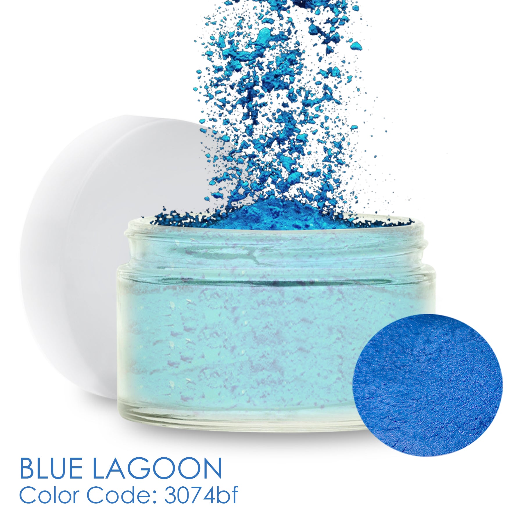 Pearl Pigment Powder, Mica Powder, Blue Lagoon