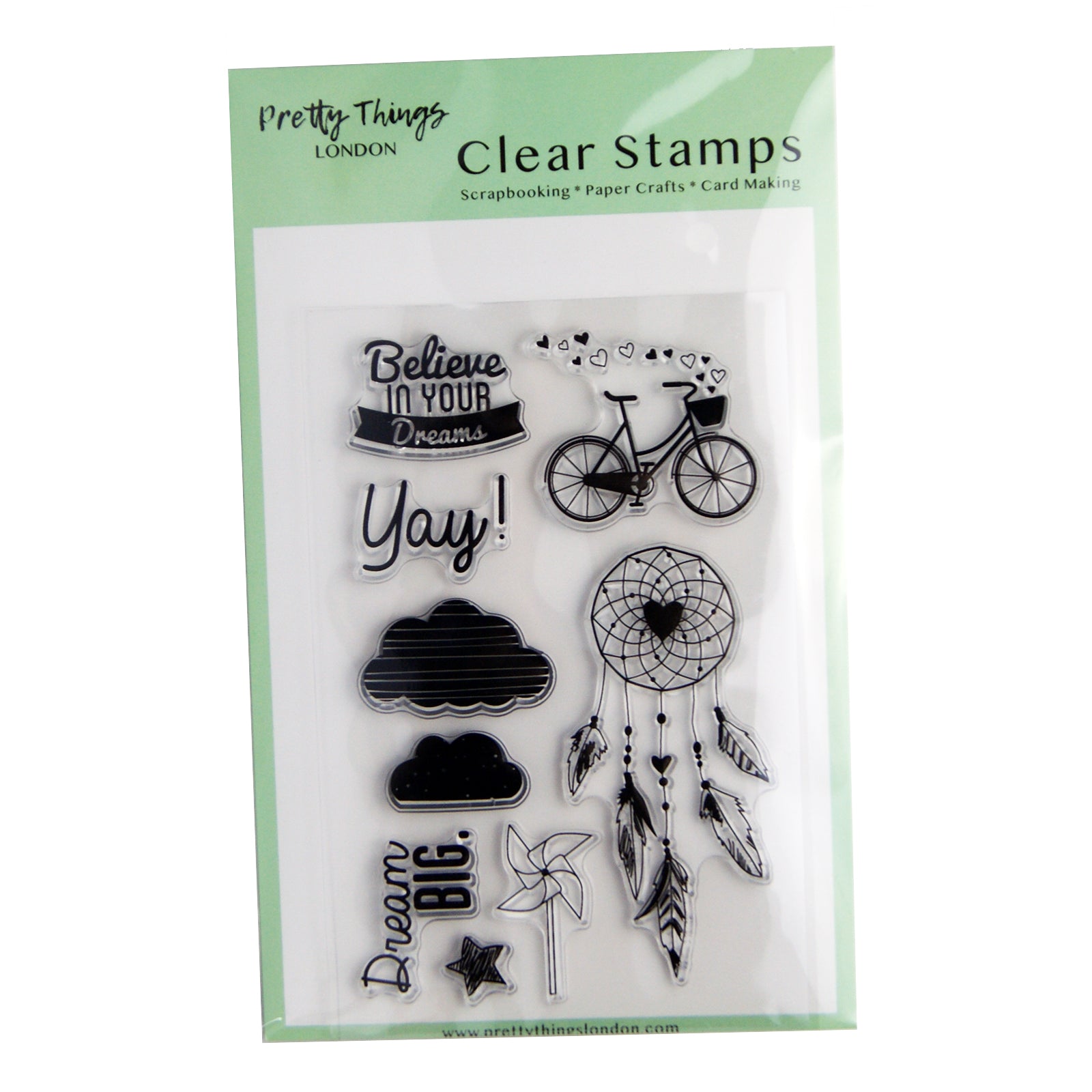 Clear stamp set dream sentiments card making and scrapbooking