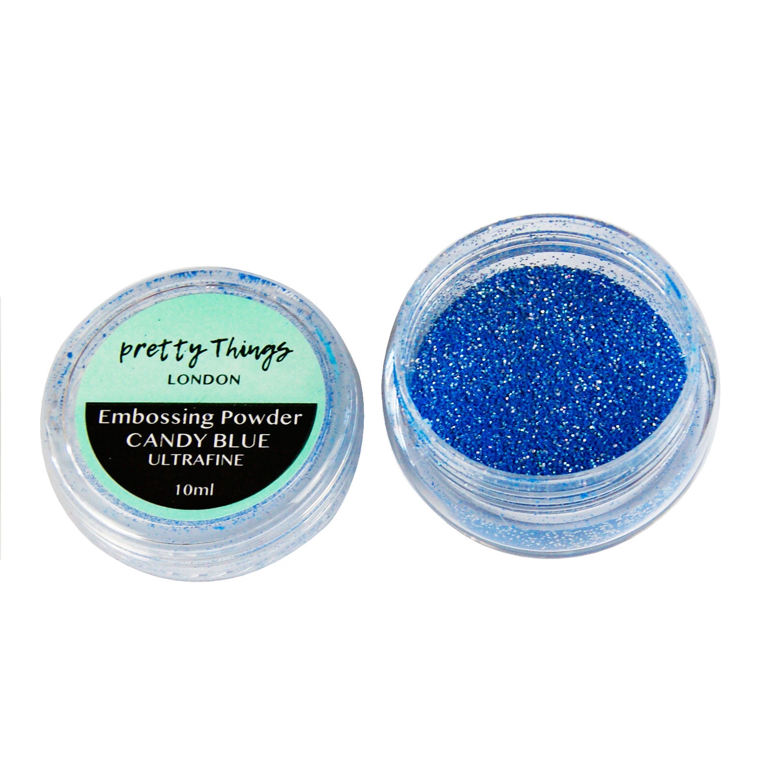 Candy Blue glitter embossing powder