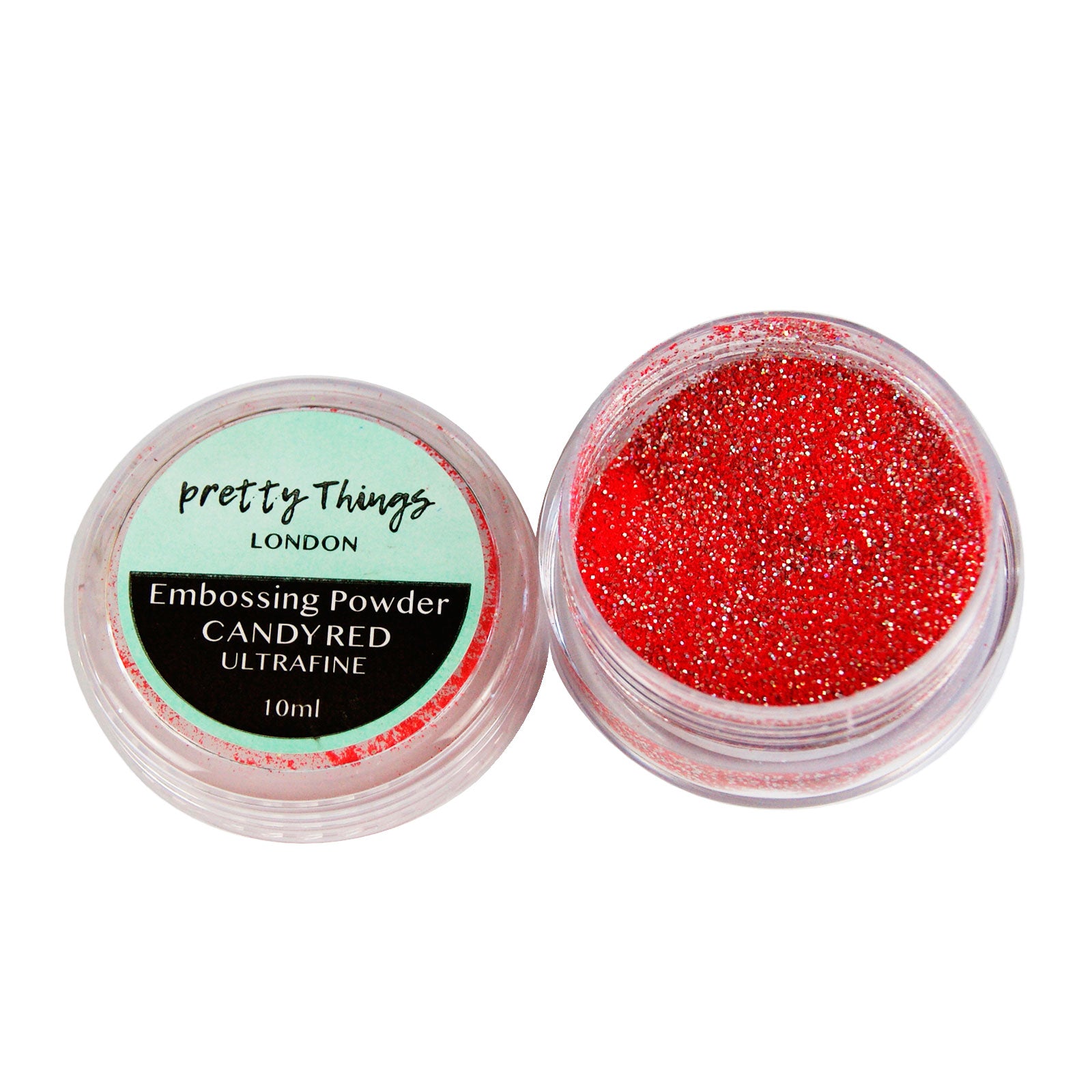 Candy Red glitter embossing powder