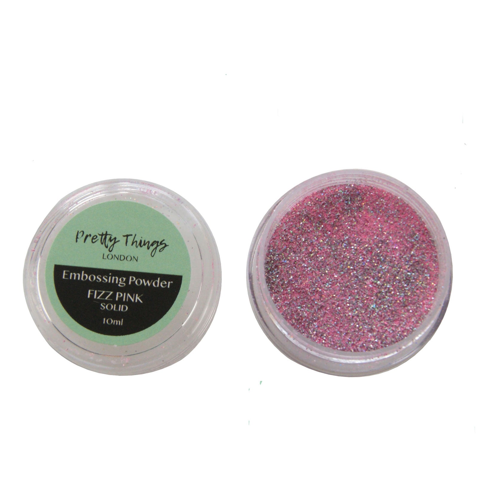Fizz Pink glitter embossing powder
