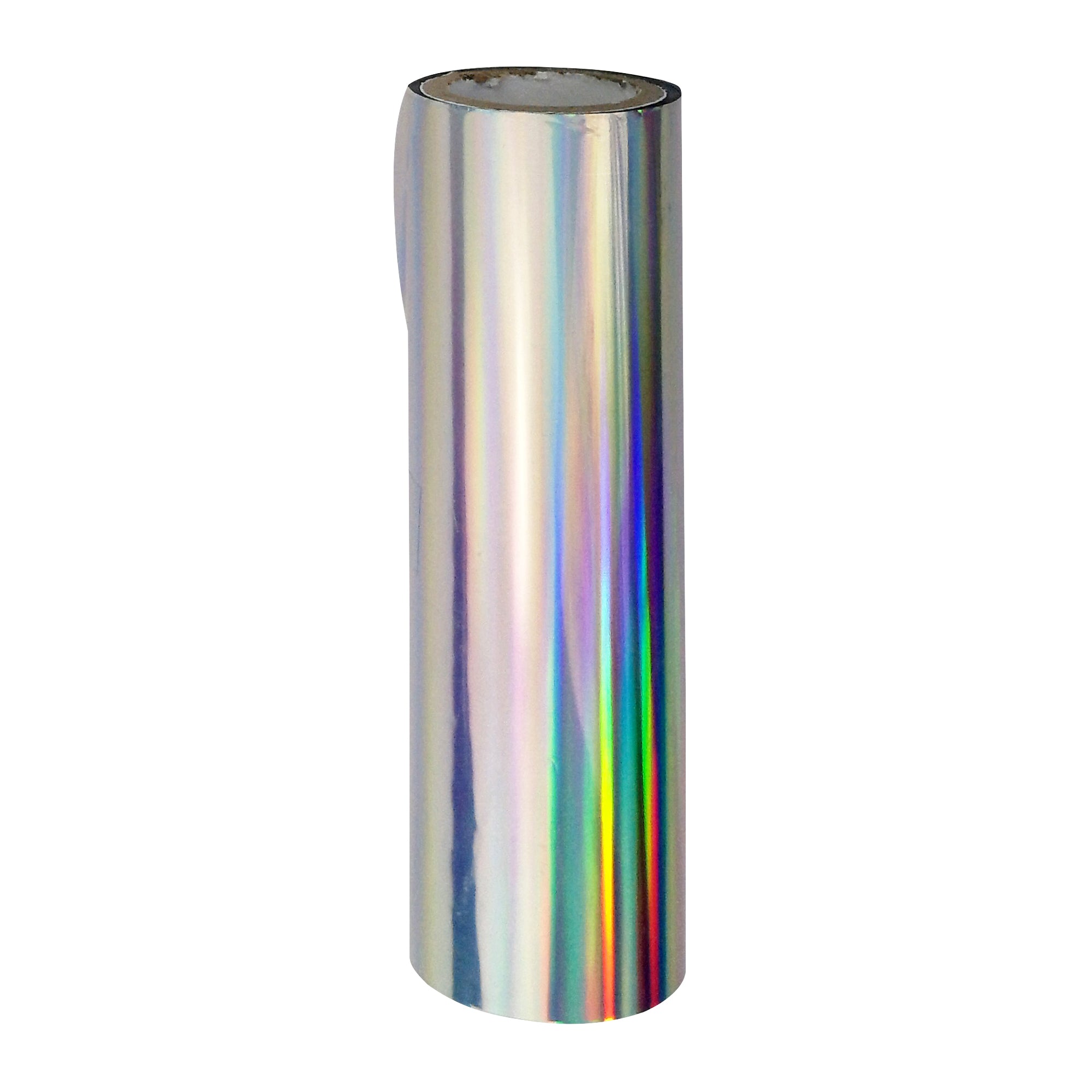 Holographic Silver Toner Foil is a metallic foil that has been coated with holographic silver ink or toner. Holographic silver is a colour made by blending silver with a rainbow of colours to produce a three-dimensional effect.